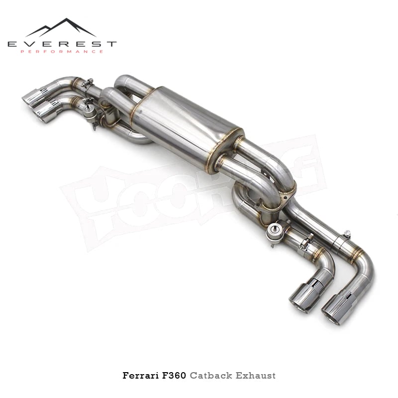 Escape Back Muffler Exhaust for Ferrari 360/F360 3.6L Modena/Spider 2003-2005 Stainless Steel Catback Pipes