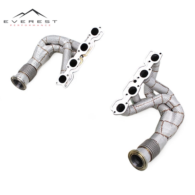 Free Flow Exhaust Manifold for Ferrari 458 SP/Speciale/458SC 4.5L 2014-2016 Heat Shield Exhaust Pipe Stainless Steel Header