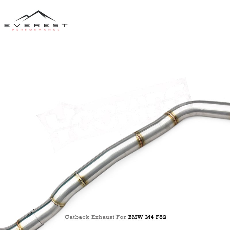 SS304L Exhaust Pipe System for BMW M3/M4 F80/F82 3.0T 2014-2019 Left Side Pipes Catback Exhaust Muffler with Valve