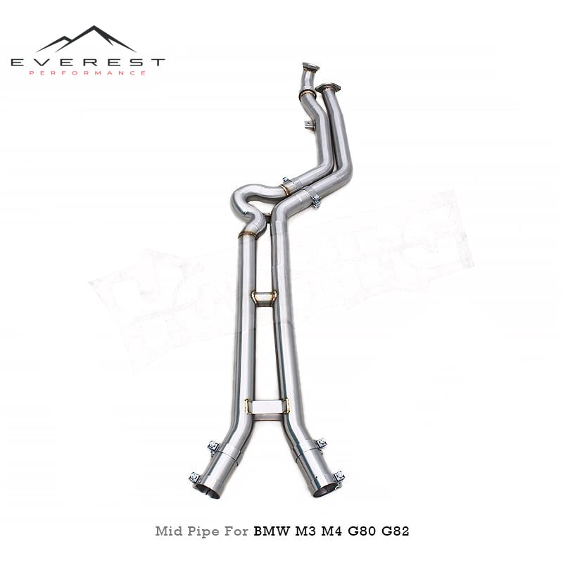 Replacement for BMW M3/M4 G80/G82 CS 3.0T 2021-2024 Equal Length H Pipe Design M3 Mid Pipe Race Exhaust