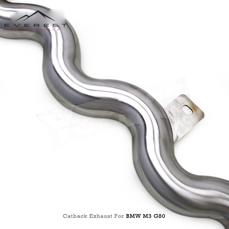 SS304L New Exhaust Pipe System for BMW M3/M4 G80/G82 /G83 3.0T 2019-2024 Double-bell Electronic Valve Catback Exhaust