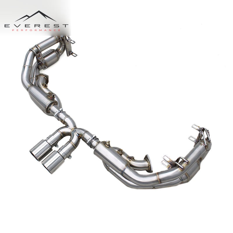 Custom Catted Downpipe Exhaust System for Porsche 911 997.1/997.2 Carrera S 3.8L 2004-2012 Upgrades GT3 Supersport X Pipes