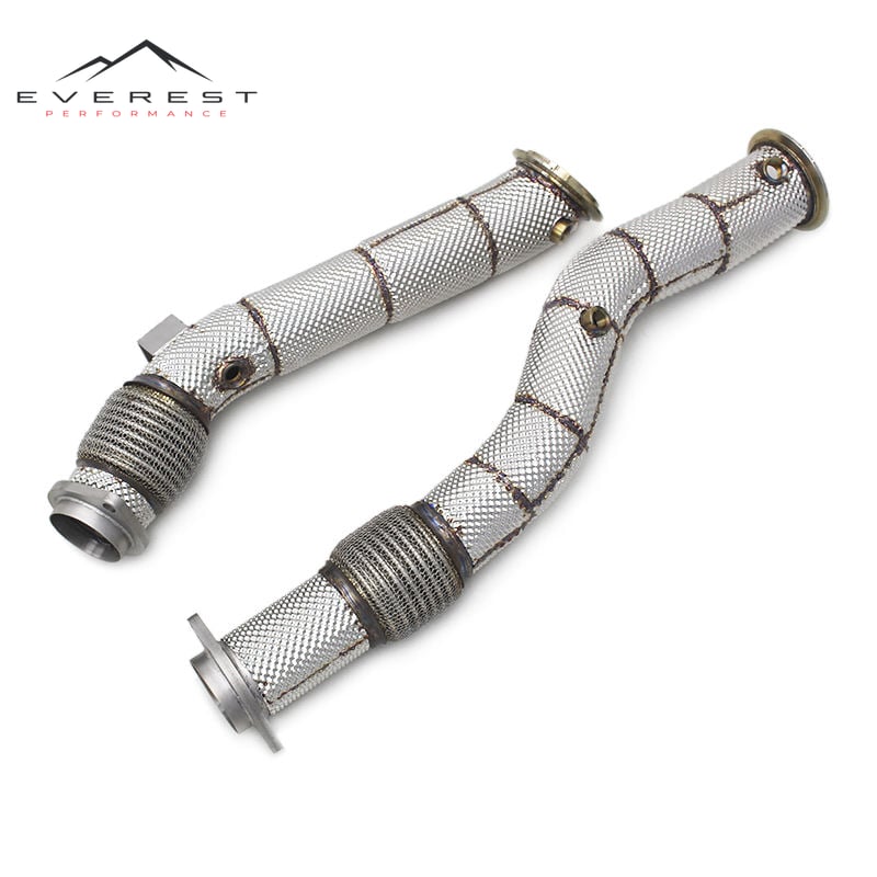 Exhaust Pipe System Downpipe for BMW X3M/X4M F97/F98 3.0T 2019-2023 Stainless Steel Free Flow Pipe Muffler