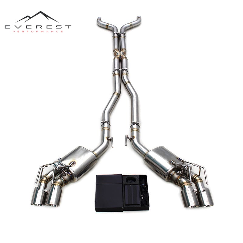 Catback Exhaust Pipe for Chevrolet Camaro 3.6/6.2 2010-2017 Valvetronic Exhaust Muffler System Stainless Steel Exhaust Pipes