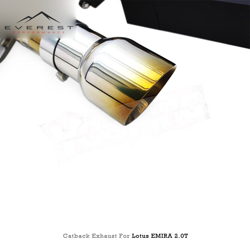Racing Catback Exhaust System for Lotus EMIRA 2.0T 2021-2022 Active Sound Titanium Golden Pipes Valvetronic Axle Back Muffler