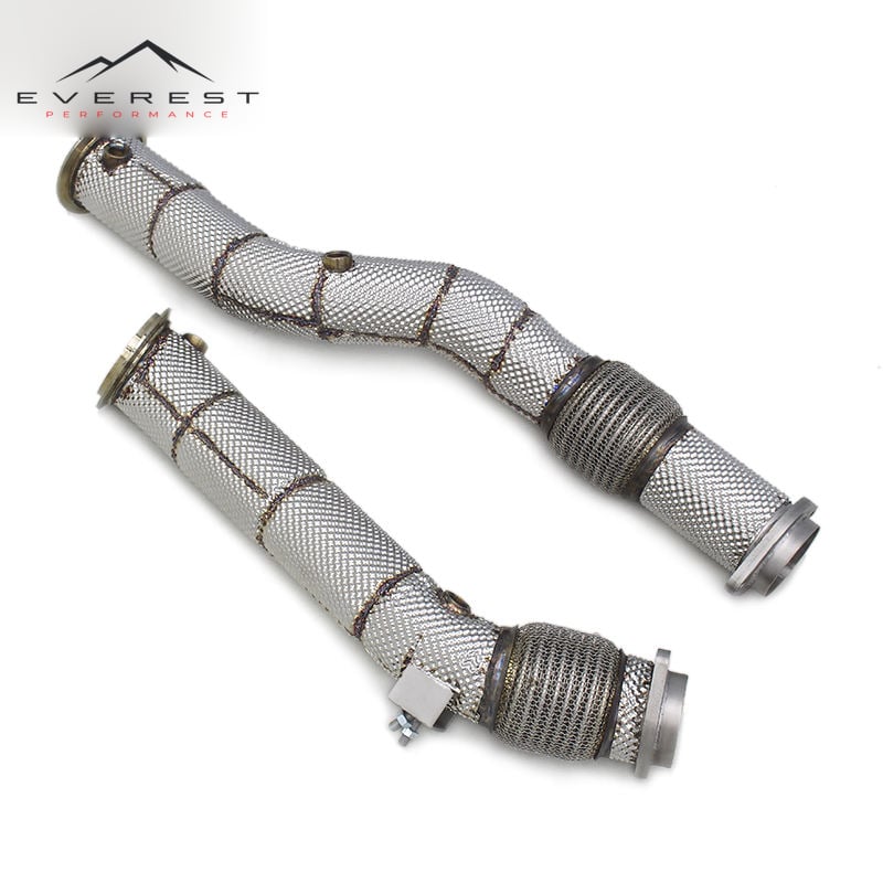 Free Flow Stainless Steel Exhaust Pipe System Downpipe for BMW X3M/X4M F97/F98 3.0T 2019-2023 Coupe Muffler Box Packaging