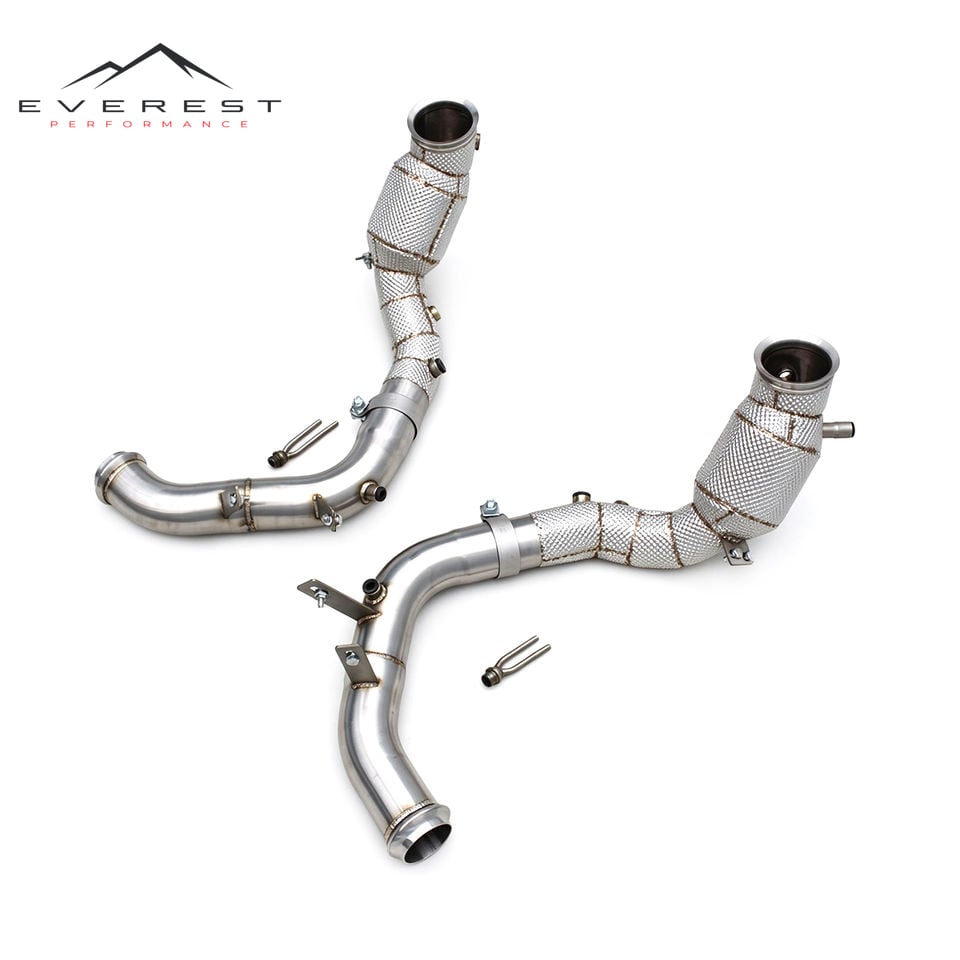 Direct Fitment Catalyst Pipe for Mercedes-Benz S63 E AMG W223 V8 4.0T 2020-2025 Catted Header Downpipe 100/200/300 Cells