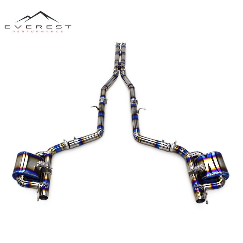 Auto Tuning Escape Catback Exhaust for Dodge Challenger Hellcat SRT 6.2T 2016-2022 Titanium Alloy Exhaust Pipe Muffler Exhaust