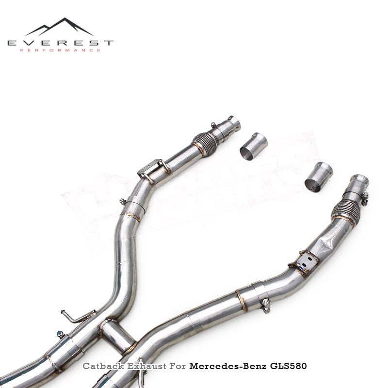 Custom Catback Muffler for Mercedes-Benz GLS580 M176 4.0TT 2019-2024 Stainless Steel Valvetronic Exhaust System with Control