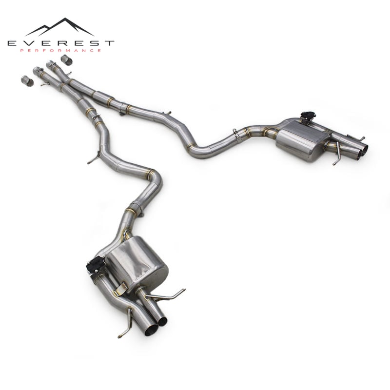 Catback Exhaust for Mercedes-Benz S560 W222 2018-2019 Performance SUS304 Pipe Valvetronic Catback Muffler Exhaust System