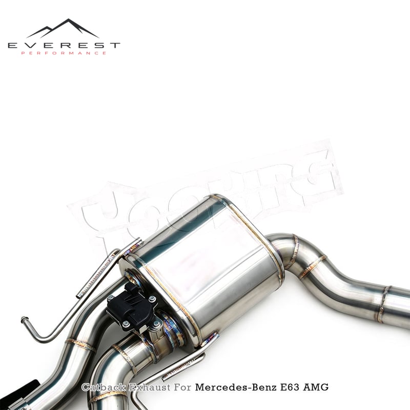 Catback Exhaust with Z Pipe for Mercedes-Benz E63/E63S W212 6.2L AMG 2007-2016 Stainless Steel Exhaust Pipe Valve Muffler