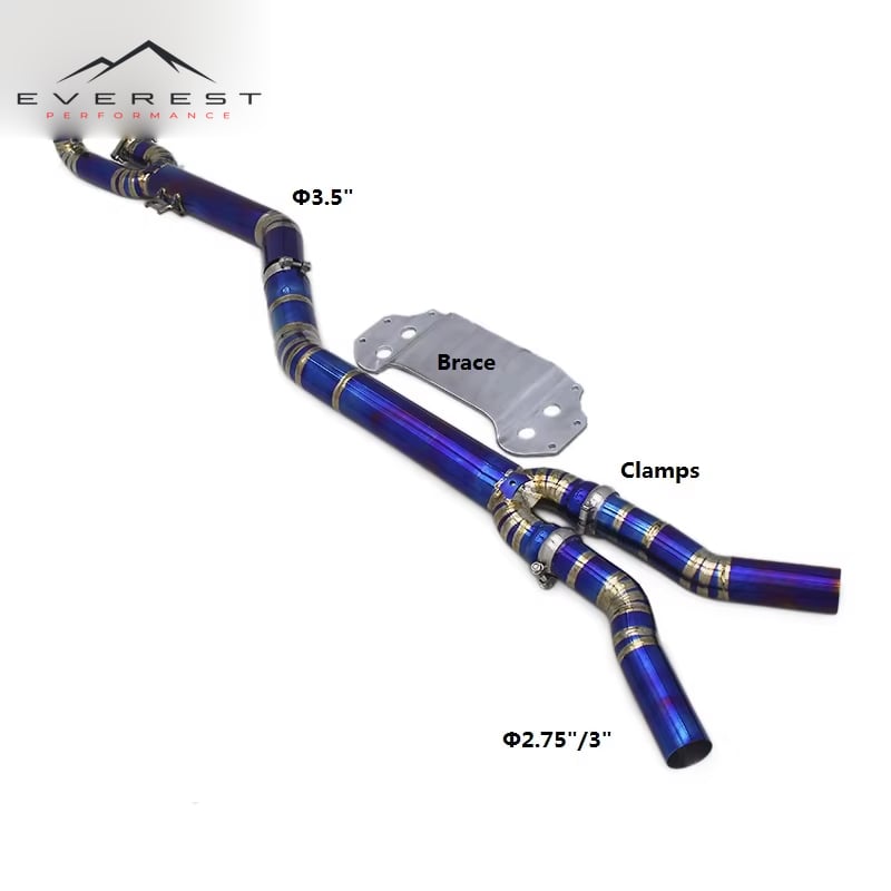 Custom Exhaust Mid Pipe for BMW M3/M4 G80//G82/G83/G8X 3.0T 2021-2023 Car Parts Escape Muffler Titanium Pipes Exhaust System