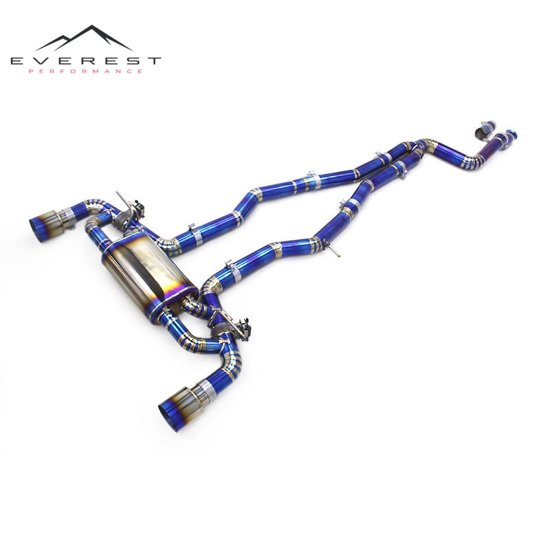 Performance Titanium Catback for Toyota Supra A90 3.0T 2020-2023 Valvetronic Exhaust System Muffler Catback Titanium Charge Pipe