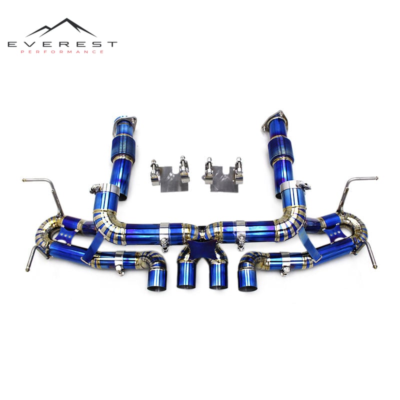 Titanium Exhaust Pipe System for Chevrolet Corvette C8 Z06 2019-2023 Performance Lightweight Rear Section