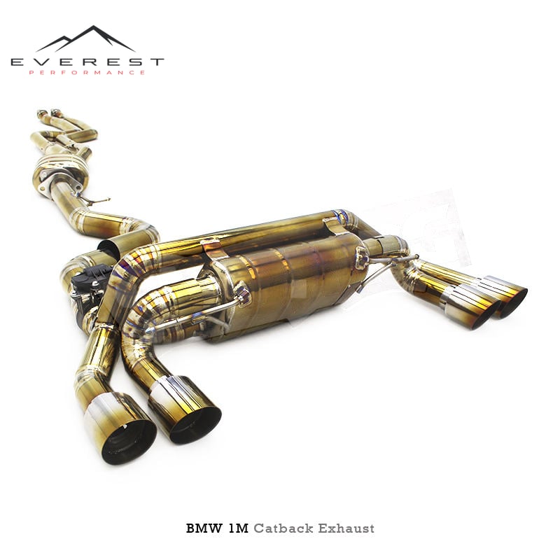 Custom Titanium Pipes Catback Muffler for BMW 1M N54 3.0T 2011- Lightweight Valvetronic Exhaust System with Remote Control