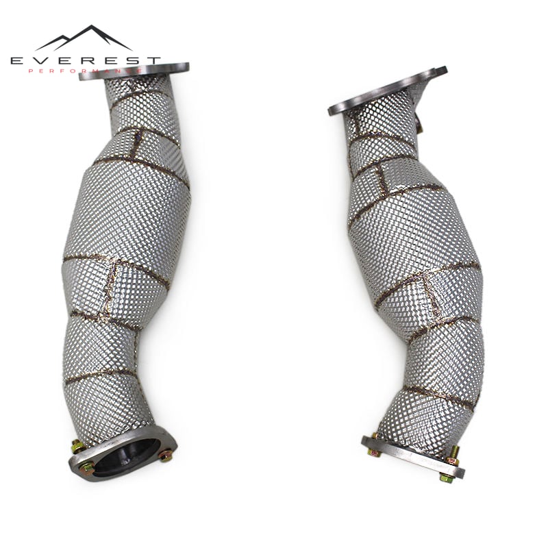 Exhaust Pipe System for Nissan GTR/GT-R 3.8TT 2008-2023 Stainless Steel Exhaust Headers with Heat Shield 100/200/300Cell
