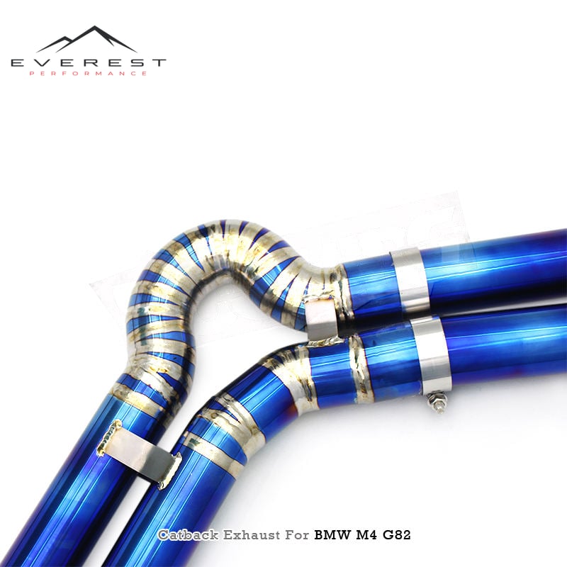 Titanium Exhaust Pipe System for BMW M3/M4 G80/G82 3.0T 2021-2026 Racing Equal Length Mid Pipes with Z Pipe Catback Exhaust
