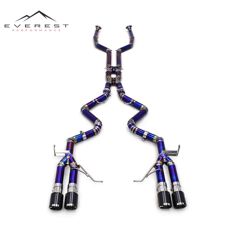 Catback Exhaust Pipes for BMW M3 E90/E92/E93 4.0L 2007-2013 Titanium Straight Enhanced Power Quad Outlet