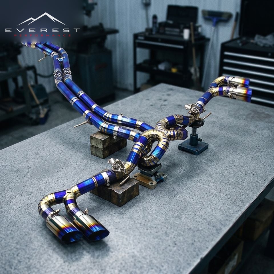 Titanium Catback Exhaust X Pipe for Lamborghini URUS 4.0T 2018-2023 Titanium Exhaust Pipe Valve Muffler System