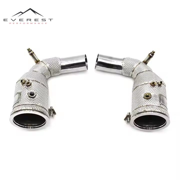 Header Pipes High Flow Catted Downpipe for Porsche 911(992) 3.0T Carrera S 2019-2022 with Catalyst Exhaust Pipes