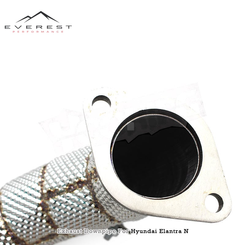 SS304L Downpipe Exhaust for Hyundai Elantra N 2.0T 2023-2025 With OPF Heat Shield Free Flow Pipe