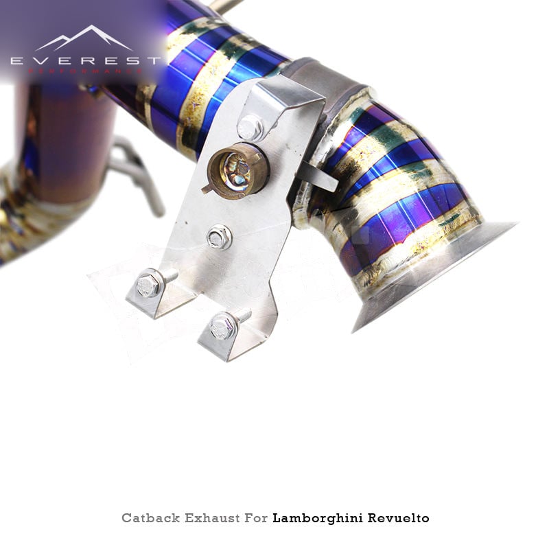 Titanium Exhaust Pipe System for Lamborghini Revuelto 6.5L 2023-2025 Original Valve Exhaust Pipe for Super Sports Car