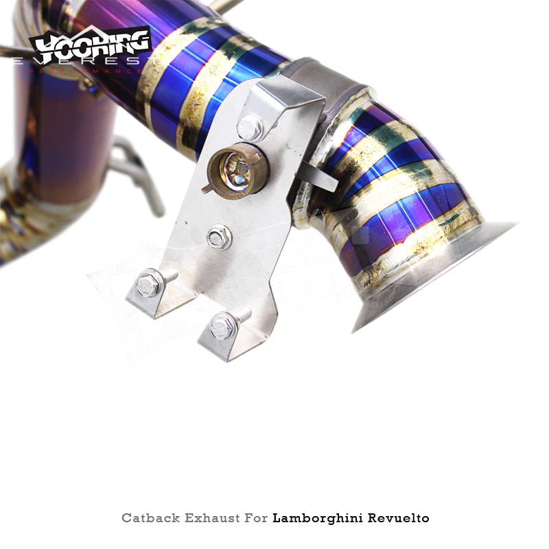 Titanium Exhaust Pipe System for Lamborghini Revuelto 6.5L 2023-2025 Original Valve Exhaust Pipe for Super Sports Car