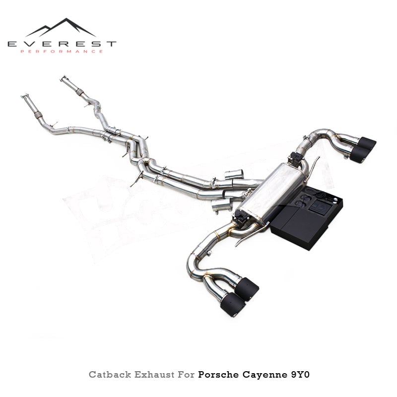 Racing Universal Smooth Exhaust System for Porsche Cayenne 9Y0 2019+ Race Car Stainless Steel Exhaust Pipe Muffler Valve Control