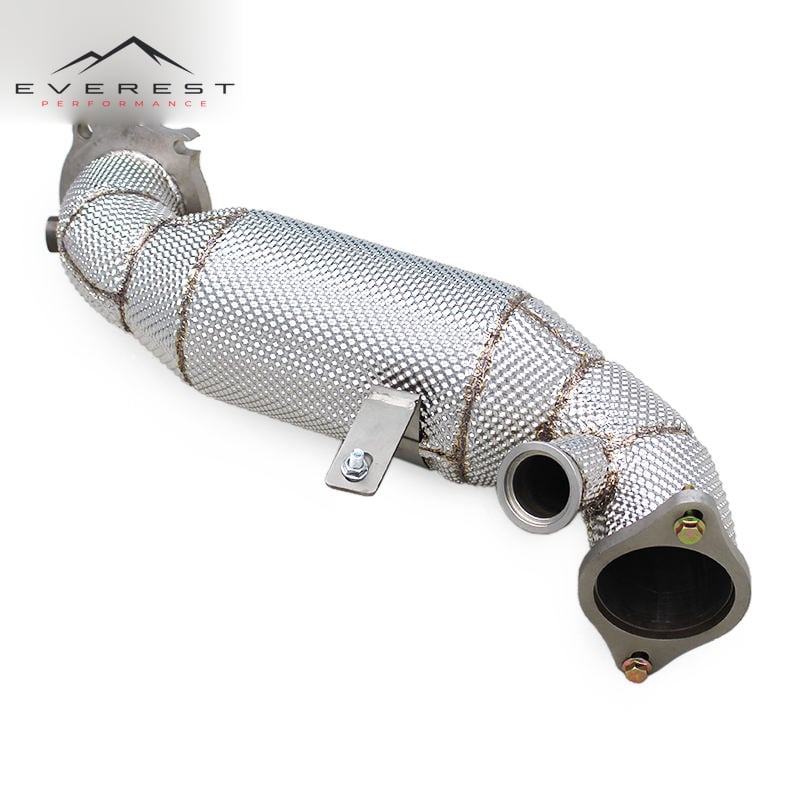 SUS304 Exhaust Downpipe Engine Application with Free Flow for Alfa Romeo Giulia/Stelvio 2.0T 2017-2021 Exhaust Pipe System