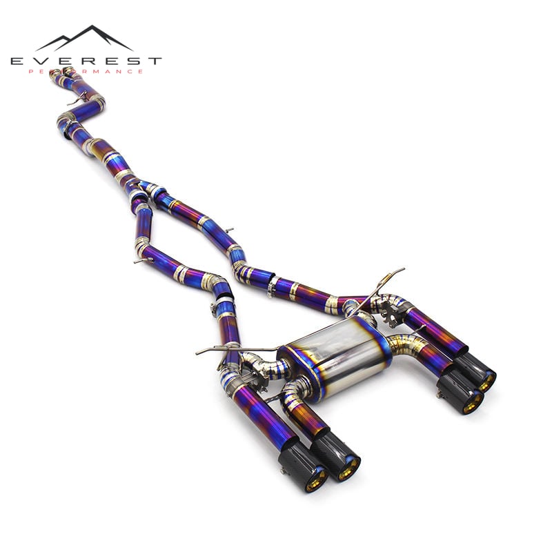 Titanium Catback for BMW M3/M4 F80/F82 3.0T 2015-2019 Muffler Valvetronic Exhaust Pipes M Performance Tips