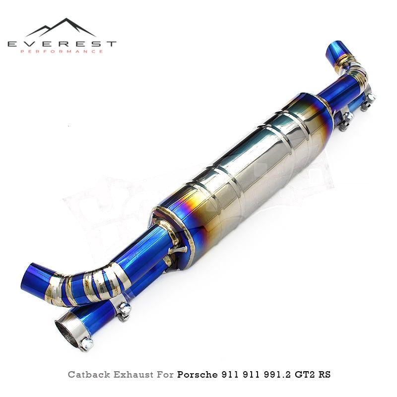 Titanium Rear Axle Exhaust for Porsche 911 Carrera 991.2 GT2 RS 3.8T 2018-2019 Racing Auto Spare Parts