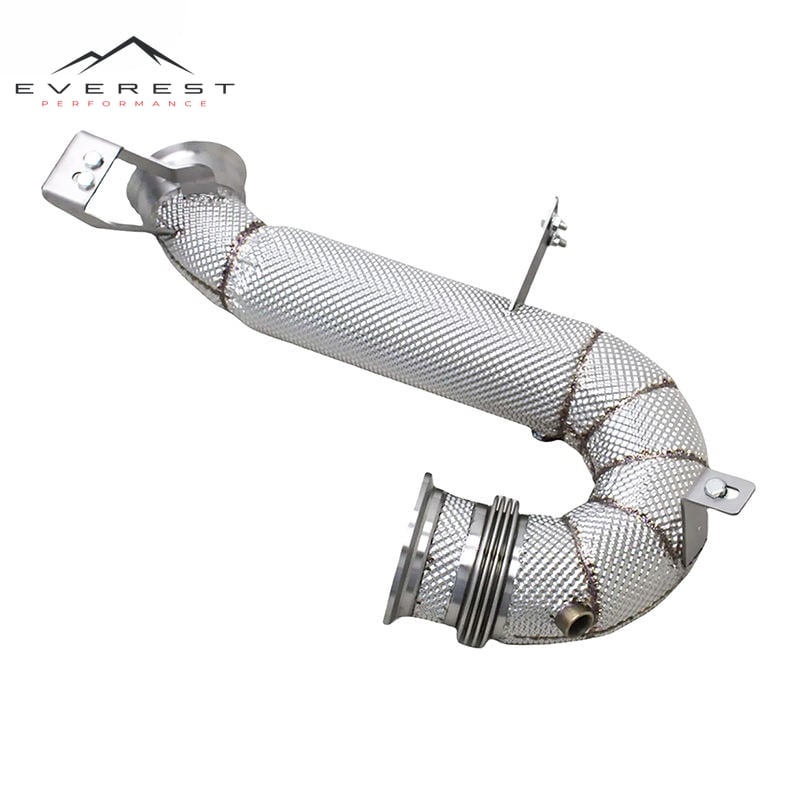 Custom Engine Header Downpipe for Mercedes-Benz GLE53/GT53/E53 AMG 3.0T 2020-2024 SS304 Straight Free Flow Pipe Exhaust Muffler
