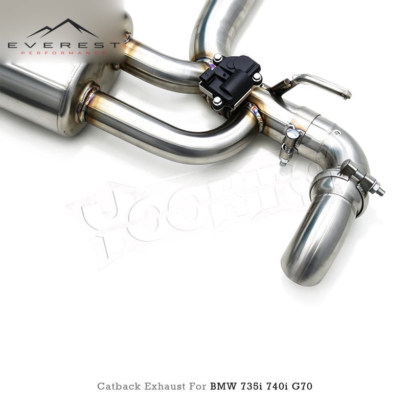 Racing Valvetronic Catback Exhaust Pipes for BMW 735i/740i G70/G73 2.0T/3.0T 2022-2026 SS304 Valved Muffler Exhaust System