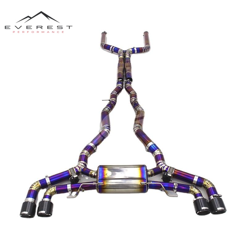 Catback Exhaust Pipes for BMW X5M/X6M F95 F96 4.4TT 2020-2024 Titanium High Speed System Valvetronic Muffler