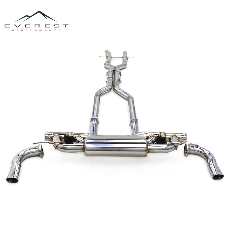 Stainless Steel 1.5mm Thick Catback for Mercedes-Benz LS500/GLS500 X166 V8 4.7T 2017-2023 Valvetronic Muffler Exhaust Pipes