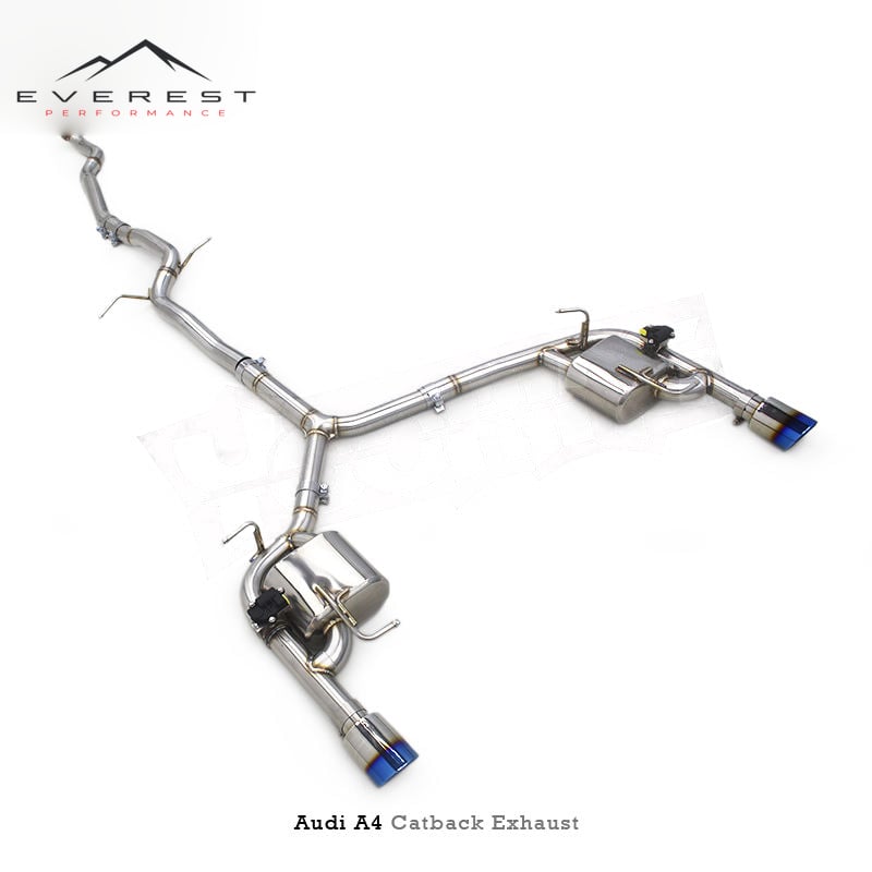 Custom Catback Exhaust for Audi A4 B8 2.0T 2013-2016 Racing Car Stainless Steel Pipe Valvetronic Exhaust System with Control