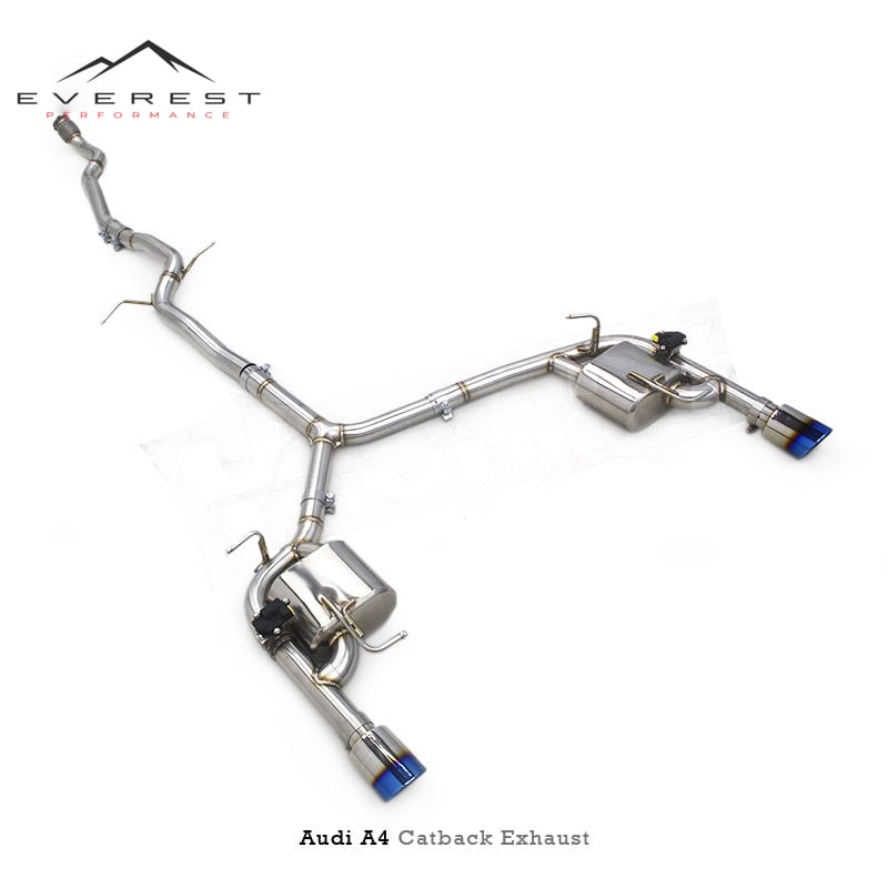 Custom Catback Exhaust for Audi A4 B8 2.0T 2013-2016 Racing Car Stainless Steel Pipe Valvetronic Exhaust System with Control
