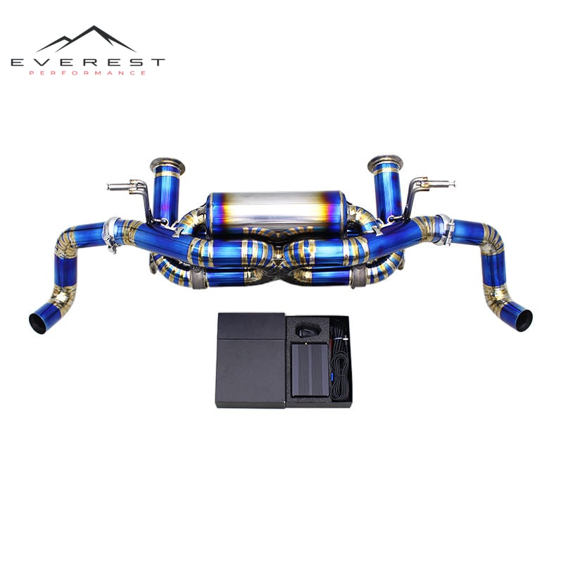 Titanium Exhaust Pipe System for Audi R8 V10 5.2L 2020-2023 Racing Catback Muffler Vacuum Valve