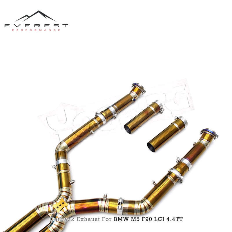 Titanium Performance Valvetronic Muffler Catback Exhaust Pipe System for BMW M5/M6 F90 LCI 4.4TT 2018-2024 with MP Tips