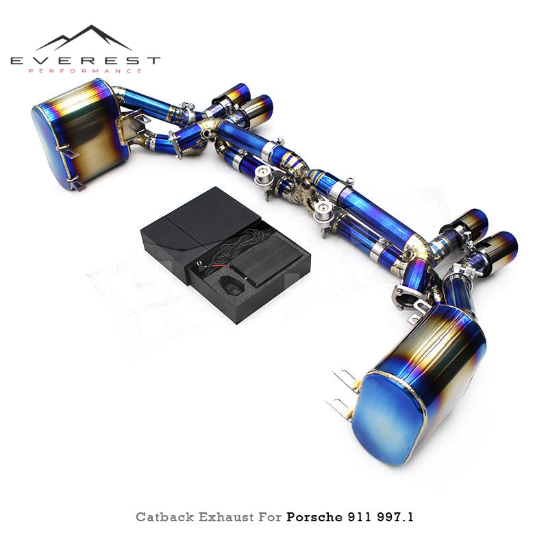 Vacuum Valve Exhaust System for Porsche 911 997.1/997.2 Carrera 4S 3.6L3.8L 2004-2012 Titanium Plug and Play Catback