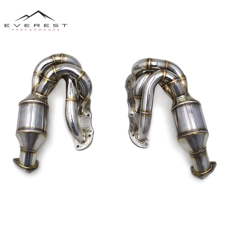 Header for Porsche Boxster/Cayman 987.2 2004-2013 100/200/300/400 Cell Catalyst Stainless Steel Exhaust Pipe
