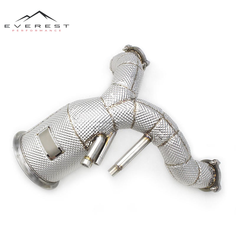 Performance Downpipe for Porsche Cayenne COUPE 3.0T 2019-2023 Heat Shield Exhaust Down Pipes System