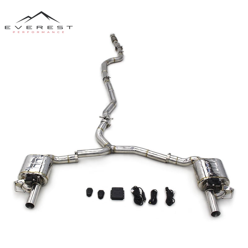 Stainless Steel Catback Exhaust for Mercedes-Benz C200 C250 C300 W205 2015-2021 Exhaust Muffler Racing Exhaust Pipes