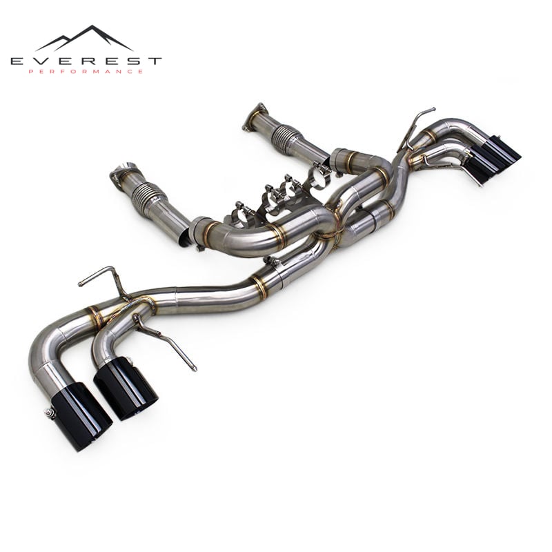 Straight SUS304 Pipe Muffler Catback Exhaust System for Chevrolet Corvette C8 2019-2025