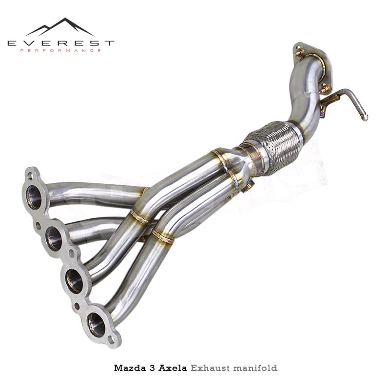 Racing Exhaust Downpipe for Mazda 3 Axela 1.5L/2.0L 2014-2023 Stainless Steel 304 Exhaust Manifold Street Header Front Pipes