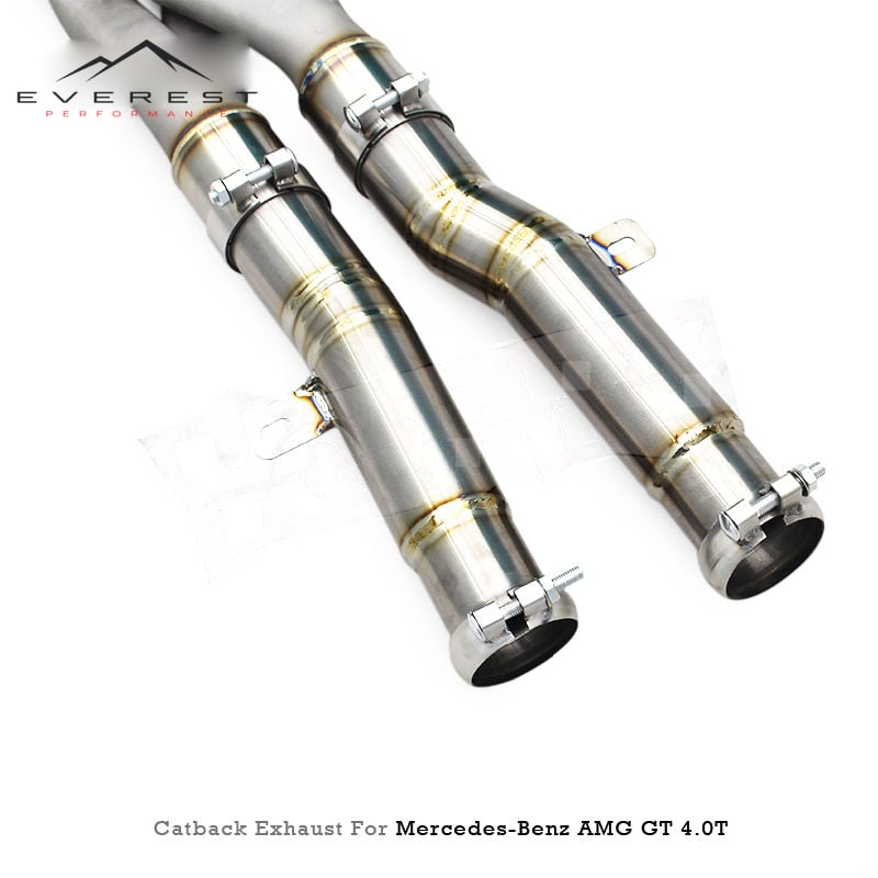 Titanium Pipe Catback for Mercedes-Benz AMG GT/GTS C190 4.0T 2014-2023 Sport Car Original Valve Exhaust System