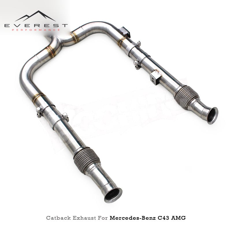 SS304 Exhaust Pipe System for Mercedes Benz AMG C43 3.0T 2019-2024 Valvetronic Muffler Sport Sound Performance