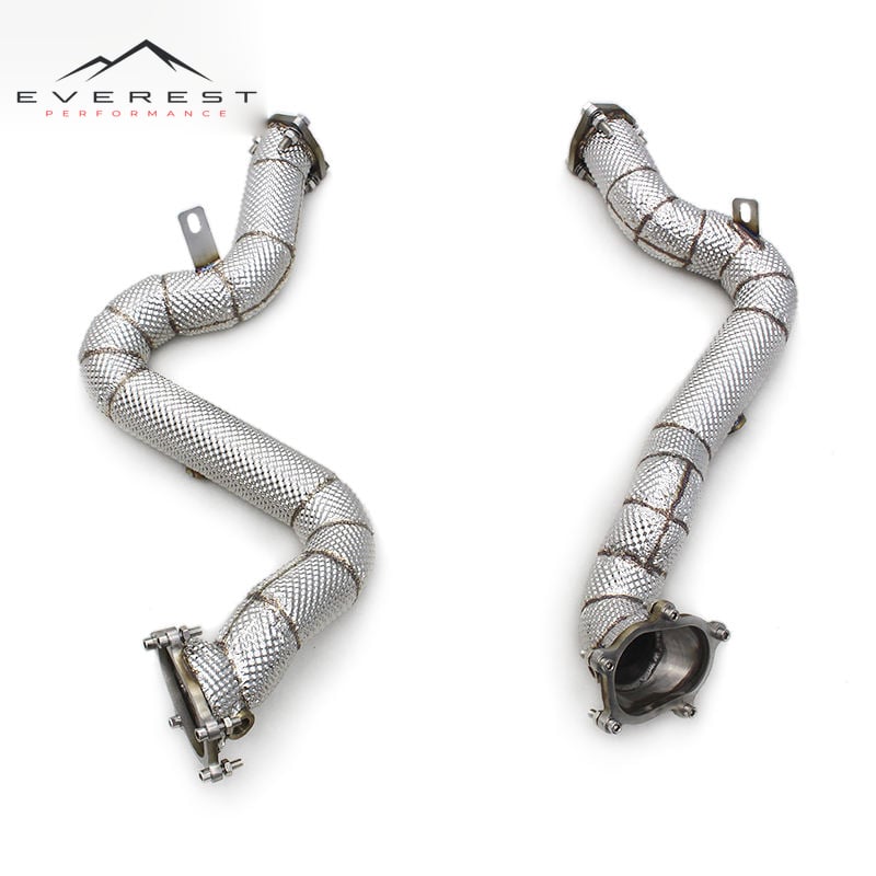 Straight Through Downpipe for Audi RS7 C7 4.0T 2014-2018 Stainless Steel Plug and Play Exhaust System