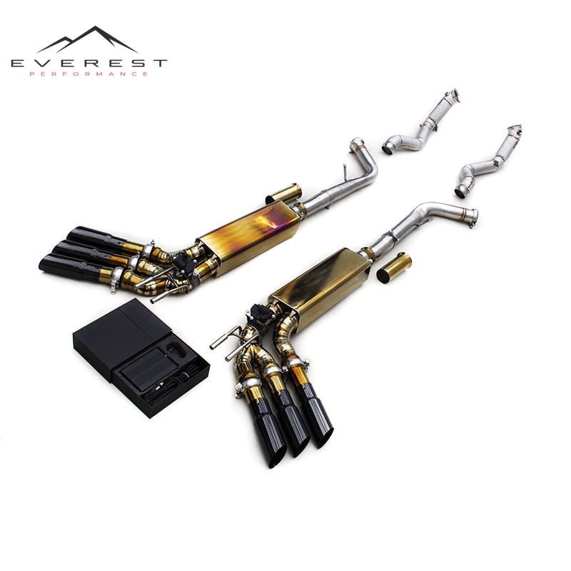 Custom SUS304 Header Downpipe Titanium Catback for Mercedes-Benz G63 AMG W464 4.0T 2019-2024 Valvetronic Exhaust System