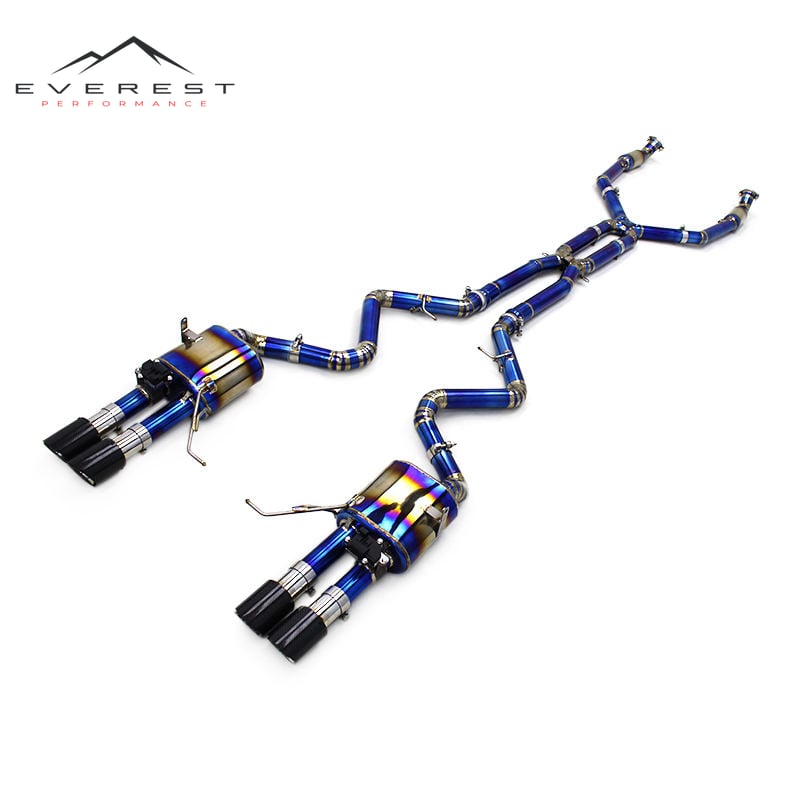 Catback Exhaust for M3 E90/E93/E9X 4.0L 2008-2010 Titanium Alloy Mirror Polished High Temperature TIG Welded Exhaust